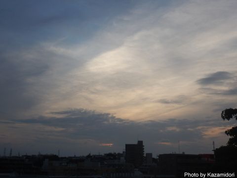 今日の夕景
