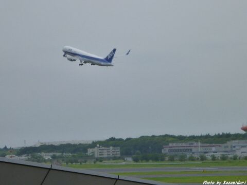ANA機の離陸