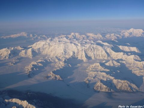 アラスカ上空