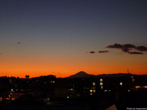 今日の夕景