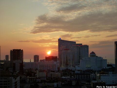 今朝の朝日
