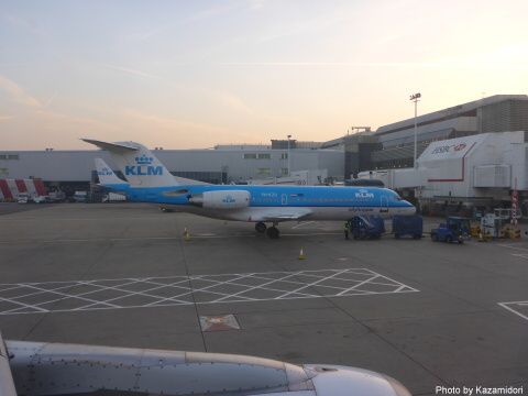 パリ行きの機内から