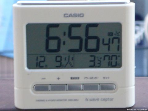 今朝の気温