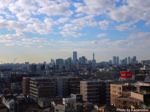 今朝の横浜遠景