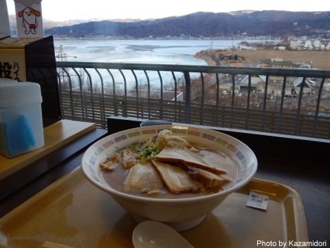昼飯@諏訪湖SA