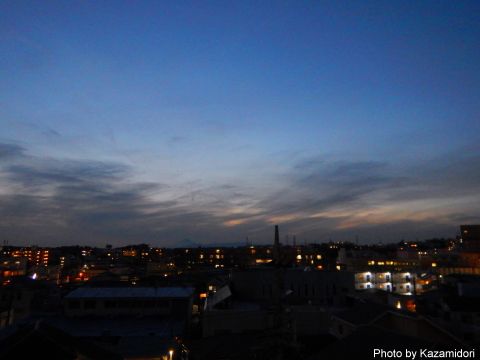 今日の夕景