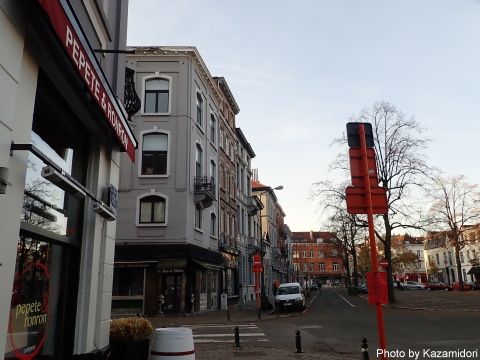 今朝のブリュッセル市街風景