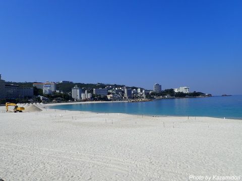 今朝の海沿い