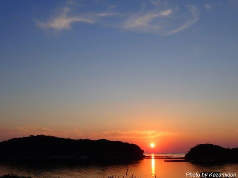 今日の夕日
