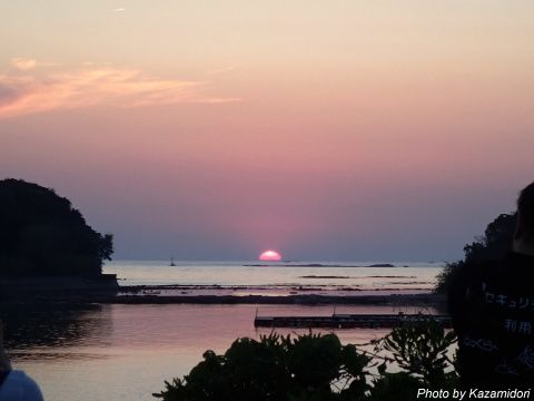 今日の夕日