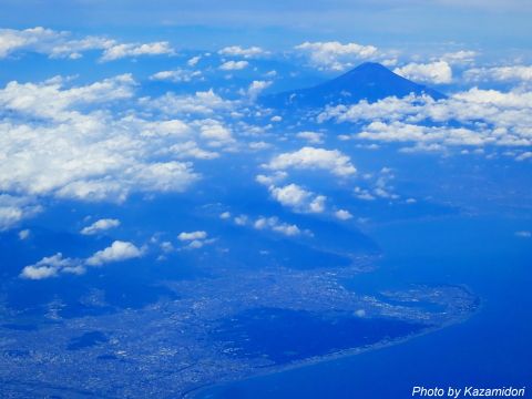 駿河湾ごしの富士山