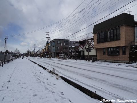 軽井沢も積雪