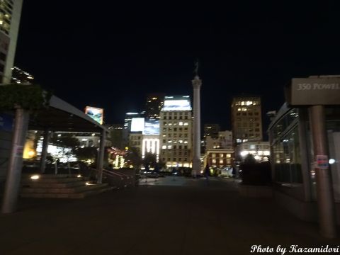 ユニオンスクエアの夜景