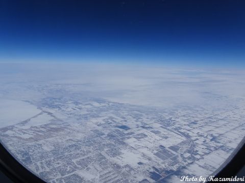 雪景色のカナダ中部