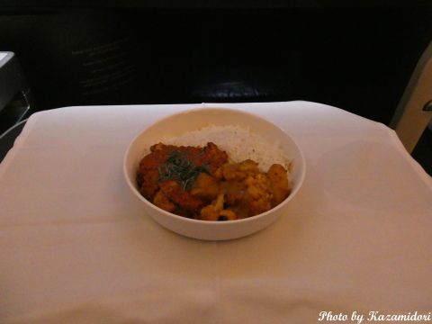 機内食のカレー